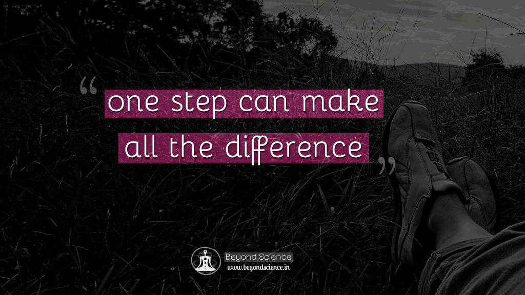 one step can make all the difference